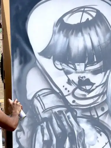 The canvas comes alive with every spray.